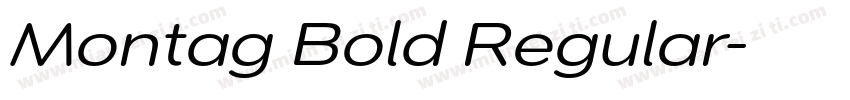 Montag Bold Regular字体转换